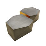 Urban Chiz Style Coffee Table Set, Grey
