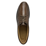 3015 // Leather Moc Toe Derbys //Brown (US: 8)