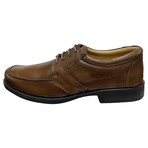 3015 // Leather Moc Toe Derbys //Brown (US: 8)