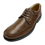3015 // Leather Moc Toe Derbys //Brown (US: 8)