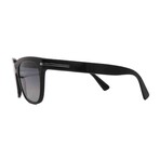 Men's // Prada PR04YS 1AB2D0 Square Sunglasses // Black + Grey Gradient Lenses