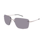 Porsche // Men's // P8923 D779 Pilot Sunglasses // Silver + Silver Mirror Lenses