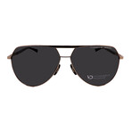 Porsche // Men's // P8931-C415 Pilot Sunglasses // Gold + Grey Lenses