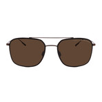 Porsche // Men's // P8940 D629 Pilot Sunglasses // Black Brown + Brown