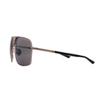 Porsche // Men's // P8930 C275 Aviator Sunglasses // Black Gold + Grey Lenses
