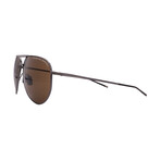Porsche // Men's // P8688 D604 Pilot Sunglasses // Gunmetal + Brown Lenses