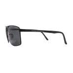 Porsche // Men's // P8918 A416 Square Sunglasses // Black + Grey Lenses