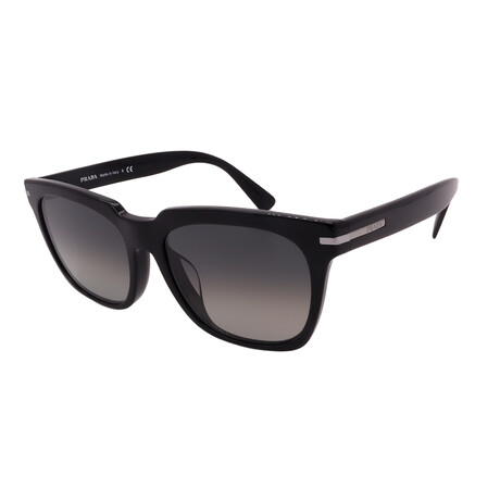 Men's // Prada // PR04YS 1AB2D0 Non-Polarized Square Sunglasses // Black + Gray Gradient