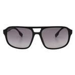 Men's // Burberry // BE4320 300111 Non-Polarized Aviator Sunglasses // Black + Gray Gradient