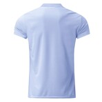Quarter-Zip Short Sleeve Solid Polo Shirt // Light Blue (3XL)