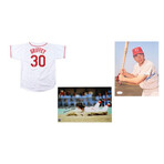 Cincinnati Reds // Bench + Rose Signed Photo + Griffey Sr. Signed Jersey