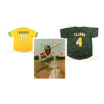 Oakland A's // Tejada & Campaneris Signed Jerseys + Signed Photo