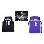 Sacramento Kings // Stojakovic & Sabonis Signed Jersey + Sabonis Signed Photo