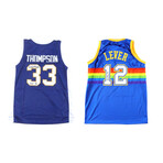 Denver Nuggets // David Thompson + Lafayette "Fat" Lever // Signed Jersey