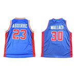 Detroit Pistons // Mark Aguirre + Rasheed Wallace // Signed Jersey