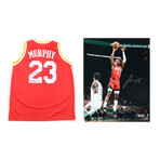 Houston Rockets // Calvin Murphy Signed Jersey + Jalen Green Signed Photo