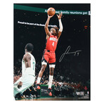 Houston Rockets // Calvin Murphy Signed Jersey + Jalen Green Signed Photo