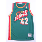 Seattle Supersonics // Vin Baker Signed Jersey + Jack Sikma Signed Jersey