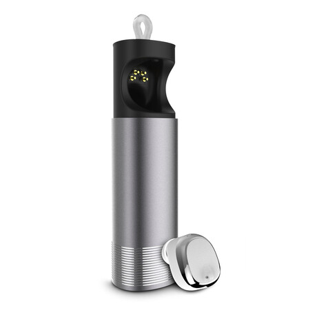 BulletX Waterproof Wireless Earbud + Charging Case // White