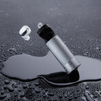 BulletX Waterproof Wireless Earbud + Charging Case // White