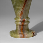 Genuine Polished Banded Onyx Flower Vase from Mexico