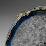 Genuine Polished Blue Banded Agate Bookends v.2