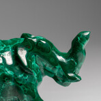 Genuine Polished Malachite Elephant Carving