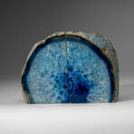 Genuine Polished Blue Banded Agate Bookends v.2