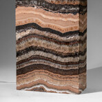 Genuine Square Banded Onyx Lamp from Mexico