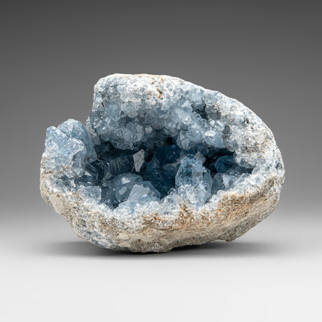Blue Celestite Cluster From Sankoany, Ketsepy Mahajanga, Madagascar v.1
