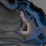 Genuine Polished Blue Banded Agate Bookends v.1