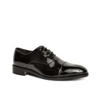 Clinton Cap-Toe Leather Tuxedo Oxford // Black (US: 9.5)
