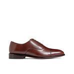 Clinton Cap-Toe Leather Oxford // Chocolate Brown (US: 7)