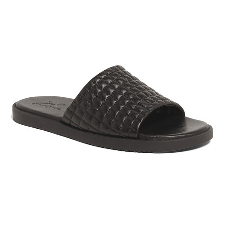 Miami Leather Slide // BLACK (US: 6.5)