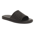 Miami Leather Slide // BLACK (US: 7.5)
