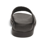Miami Leather Slide // BLACK (US: 7.5)