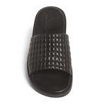 Miami Leather Slide // BLACK (US: 7.5)