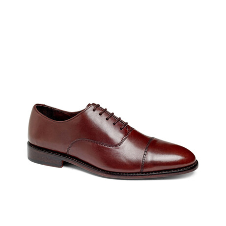Clinton Cap-Toe Leather Oxford // Chocolate Brown (US: 6.5)