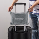 2-in-1 Travel Blanket & Pillow with Integrated Carry Case // 40" x 70" (Black)