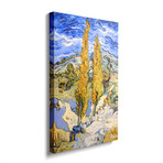 The Poplars at Saint-Remy by Vincent van Gogh (26"H x 18"W x 1.5"D)