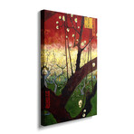 Japonaiserie: Flowering Plum Orchard (After Hiroshige), Paris, 1887 by Vincent van Gogh (26"H x 18"W x 1.5"D)