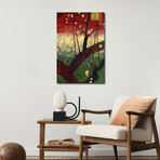 Japonaiserie: Flowering Plum Orchard (After Hiroshige), Paris, 1887 by Vincent van Gogh (26"H x 18"W x 1.5"D)