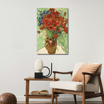 Vase with Daisies and Poppies by Vincent van Gogh (26"H x 18"W x 1.5"D)