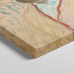 Self Portrait With Straw Hat, Summer 1887 by Vincent van Gogh (26"H x 18"W x 1.5"D)