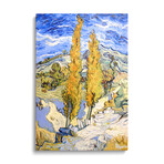 The Poplars at Saint-Remy by Vincent van Gogh (26"H x 18"W x 1.5"D)