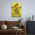 Sunflowers (Repetition Of The Fourth Version), 1889 by Vincent van Gogh (26"H x 18"W x 1.5"D)