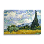 Wheat Field With Cypresses, June-July 1889 (Metropolitan Museum Of Art, NYC) by Vincent van Gogh (18"H x 26"W x 1.5"D)