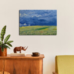 Wheatfields under Thunderclouds, 1890 by Vincent van Gogh (18"H x 26"W x 1.5"D)