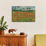 Field Of Poppies, Auvers-sur-Oise, 1890 by Vincent van Gogh (18"H x 26"W x 1.5"D)