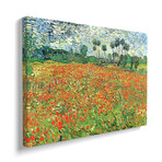 Field Of Poppies, Auvers-sur-Oise, 1890 by Vincent van Gogh (18"H x 26"W x 1.5"D)